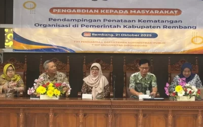 From Campus to Bureaucracy: Department of Public Administration FISIP Undip Mentors Rembang Civil Servants to Realize Mature and Adaptive Organizations