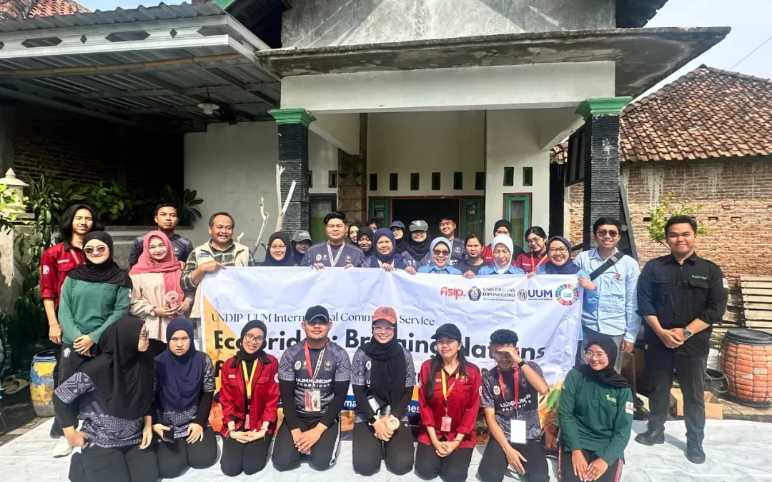 Menjembatani Bangsa untuk Masa Depan yang Lebih Hijau: UNDIP–UUM ECOBRIDGE Pengabdian Masyarakat Internasional 2025